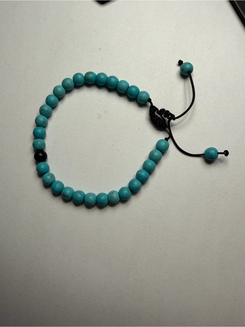 Turquoise Beaded Adjustable Bracelet